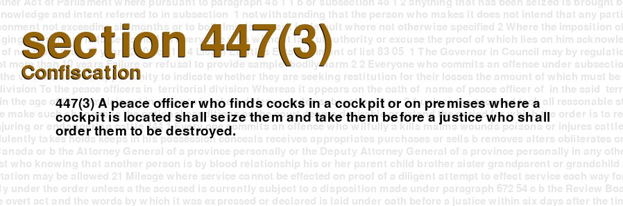 Confiscation