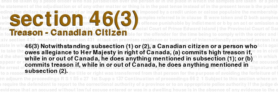 Treason - Canadian Citizen