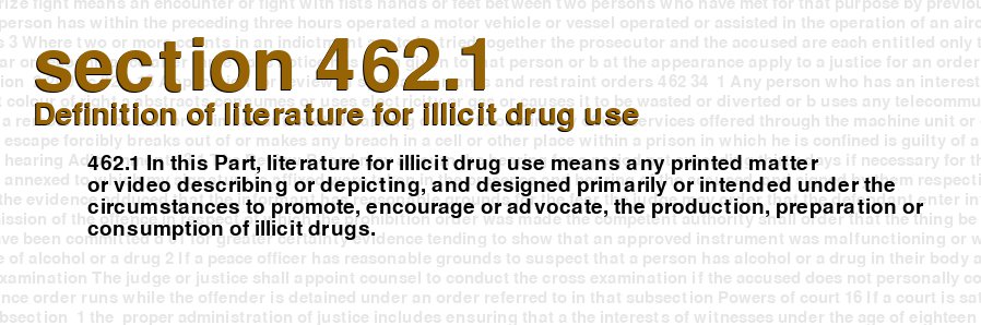Definition of literature for illicit drug use