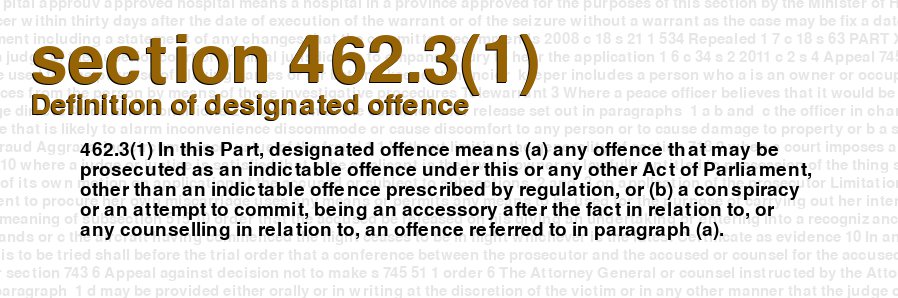 Definition of designated offence