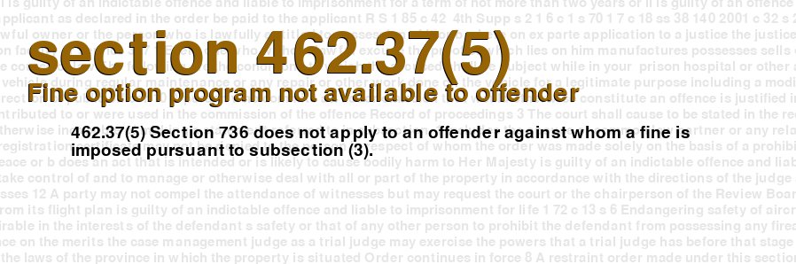Fine option program not available to offender