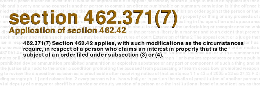 Application of section 462.42