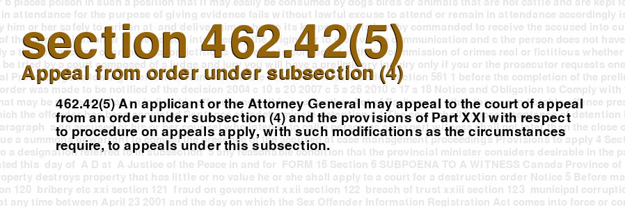 Appeal from order under subsection (4)