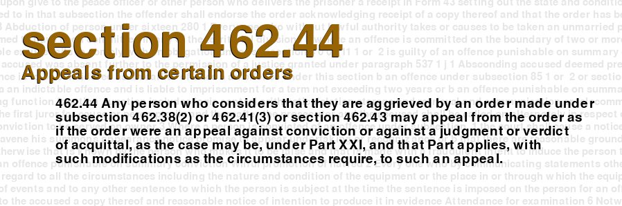 Appeals from certain orders