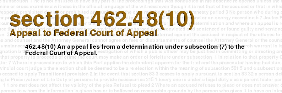 Appeal to Federal Court of Appeal
