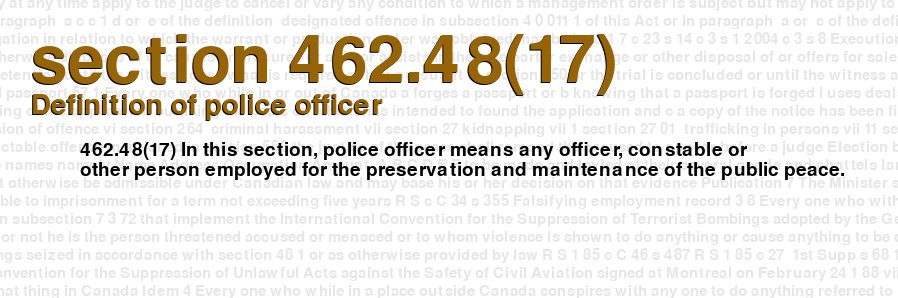 Definition of police officer