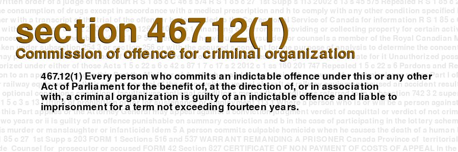 Commission of offence for criminal organization
