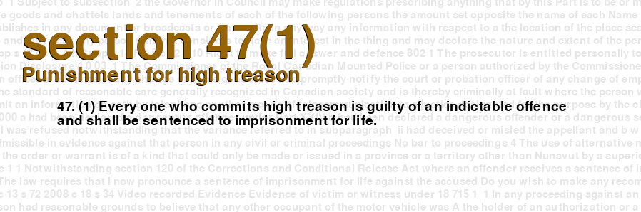 Punishment for high treason