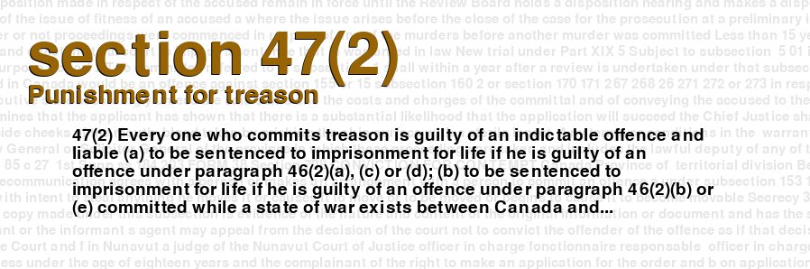 Punishment for treason