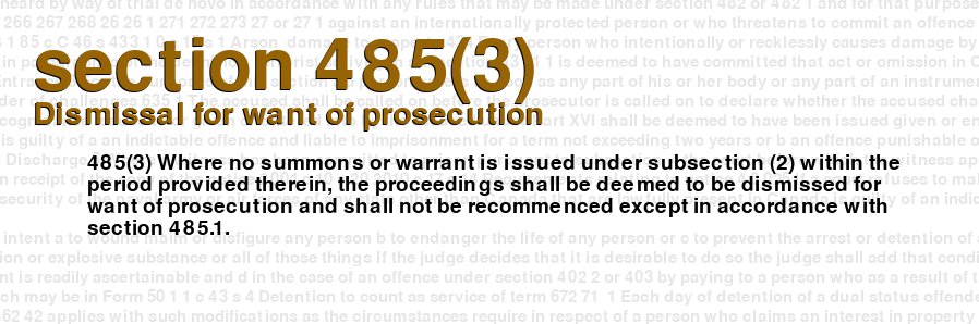 Dismissal for want of prosecution