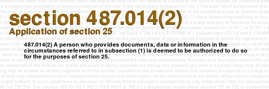 Application of section 25