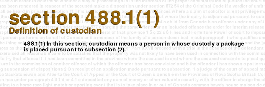Definition of custodian
