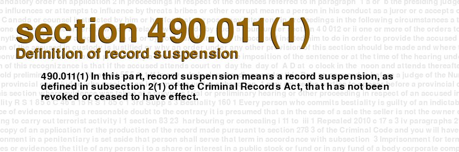 Definition of record suspension