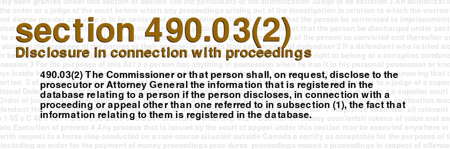 Disclosure in connection with proceedings