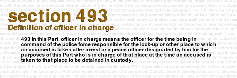 Definition of officer in charge