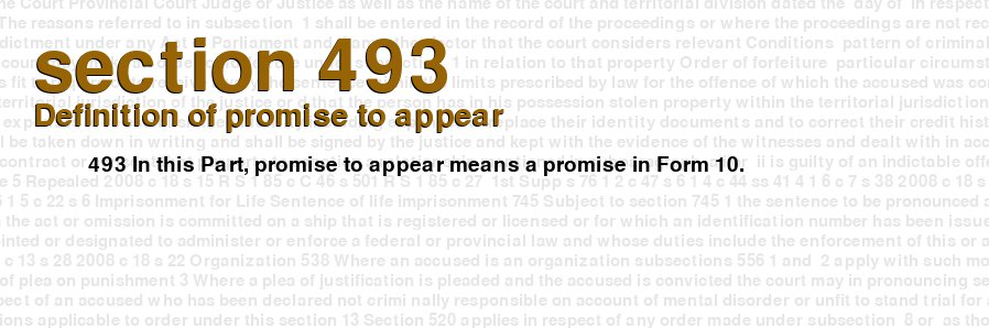 Definition of promise to appear