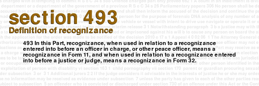 Definition of recognizance