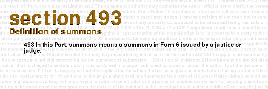 Definition of summons