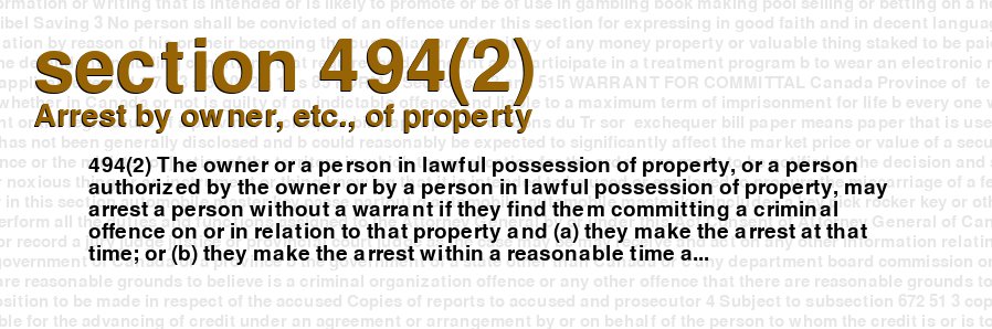 Arrest by owner, etc., of property