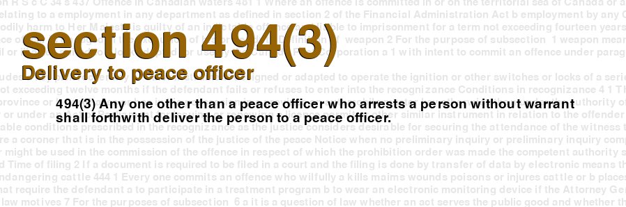 Delivery to peace officer