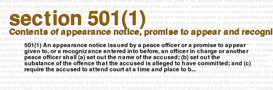 Contents of appearance notice, promise to appear and recognizance