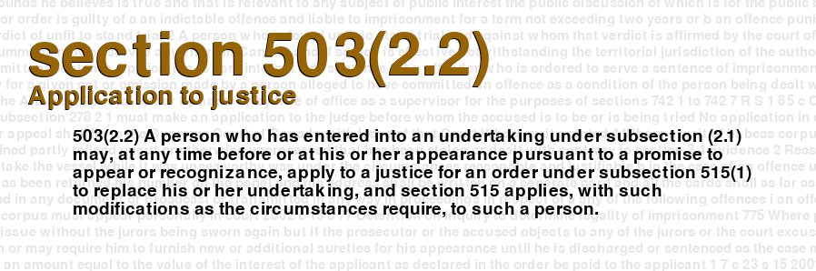 Application to justice
