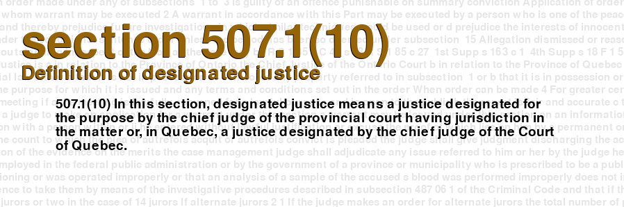 Definition of designated justice