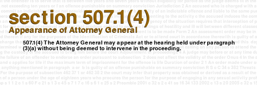 Appearance of Attorney General