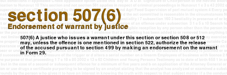 Endorsement of warrant by justice