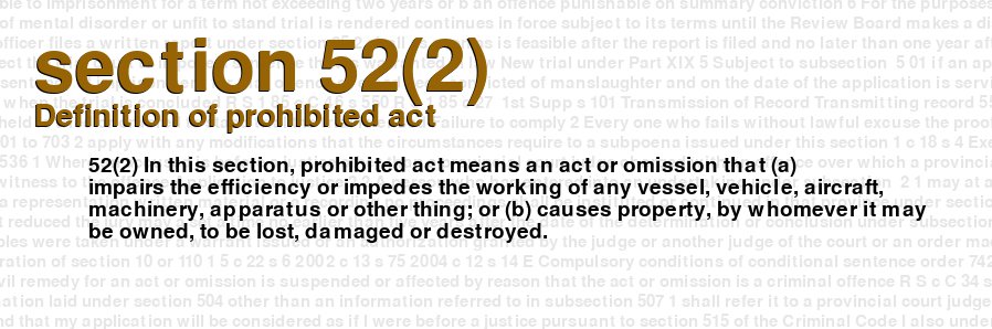 Definition of prohibited act