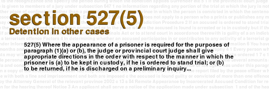 Detention in other cases