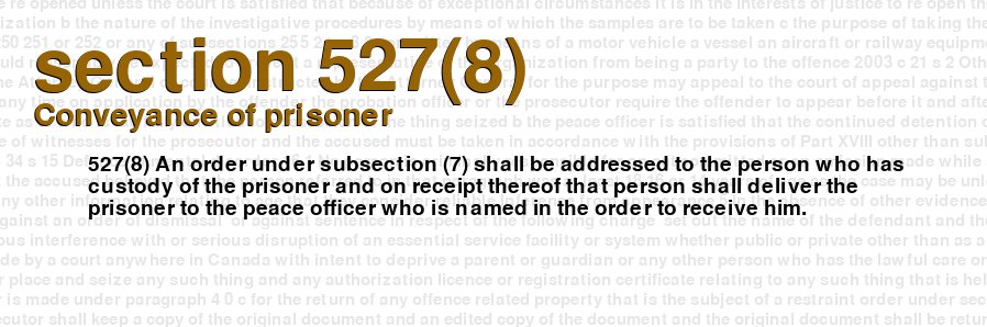 Conveyance of prisoner