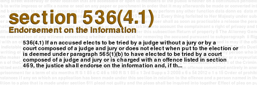 Endorsement on the information