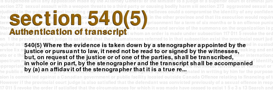 Authentication of transcript