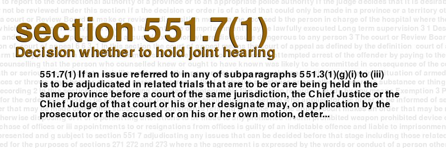 Decision whether to hold joint hearing