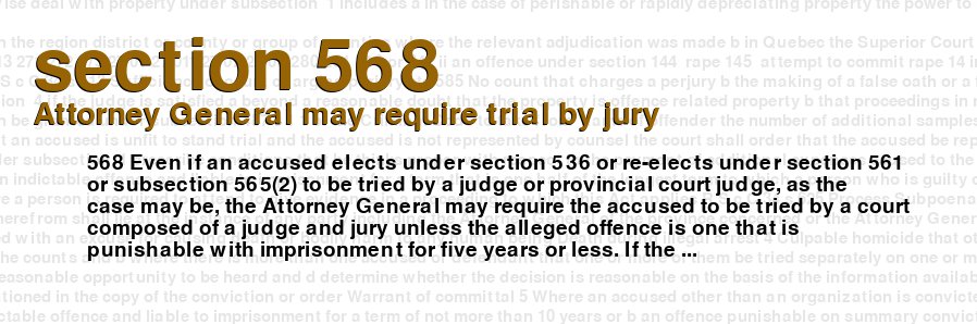 Attorney General may require trial by jury