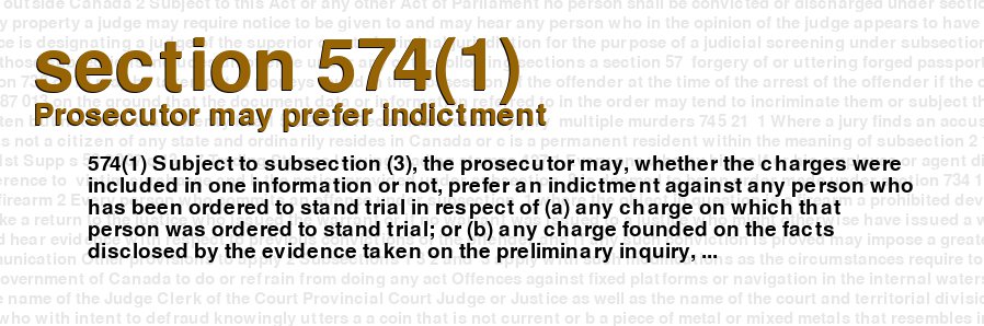 Prosecutor may prefer indictment