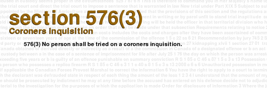 Coroners inquisition