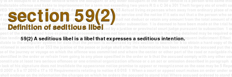 Definition of seditious libel