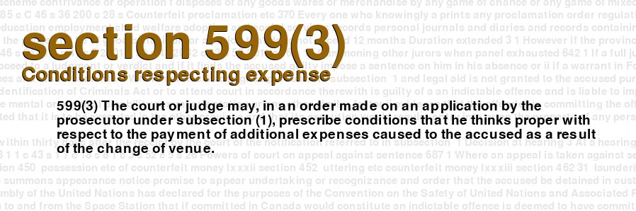 Conditions respecting expense