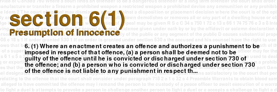 Presumption of innocence