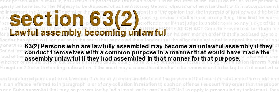 Lawful assembly becoming unlawful