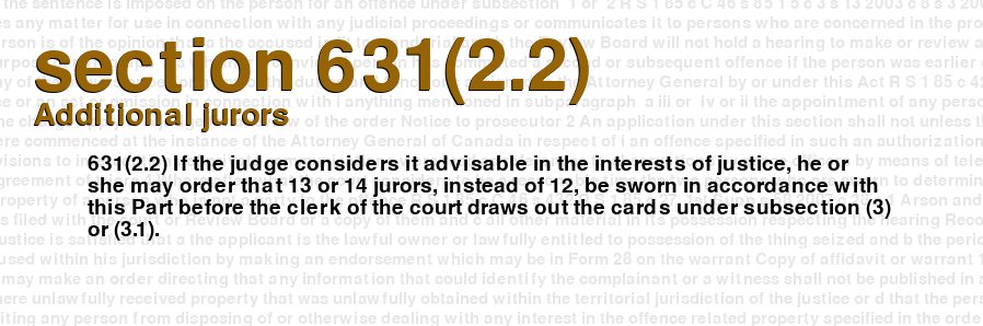 Additional jurors