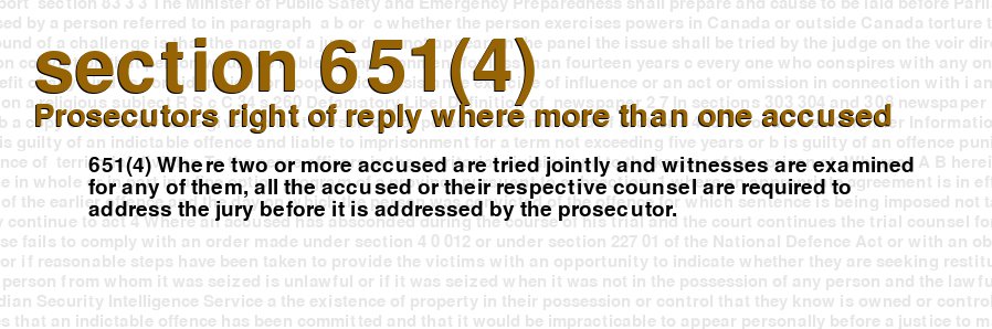 Prosecutors right of reply where more than one accused