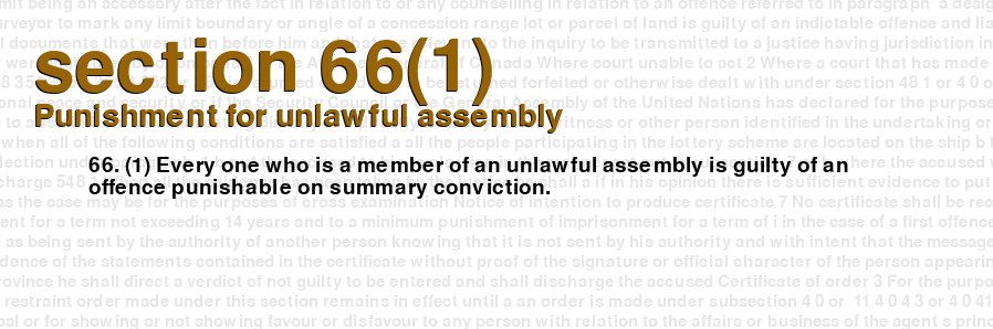 Punishment for unlawful assembly
