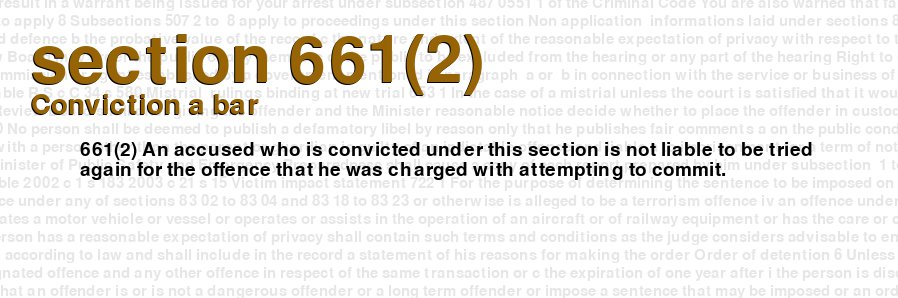 Conviction a bar