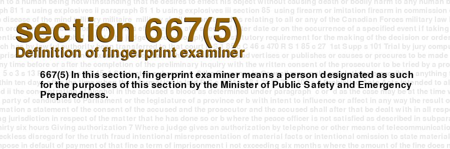 Definition of fingerprint examiner
