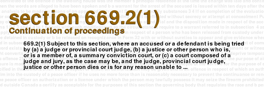 Continuation of proceedings