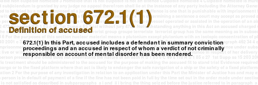 Definition of accused