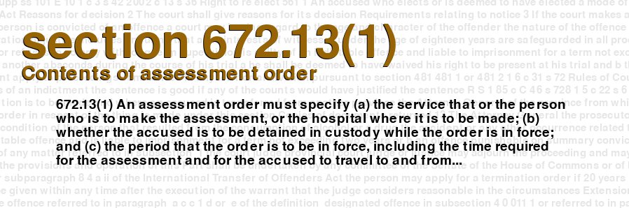 Contents of assessment order